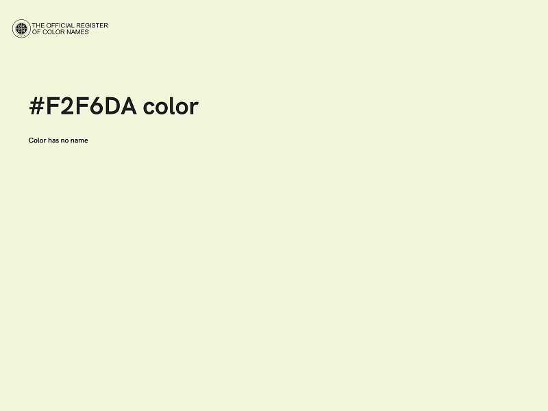 #F2F6DA color image