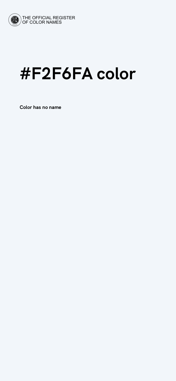 #F2F6FA color image