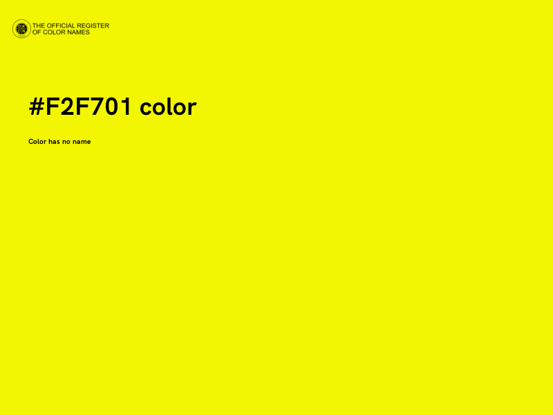 #F2F701 color image