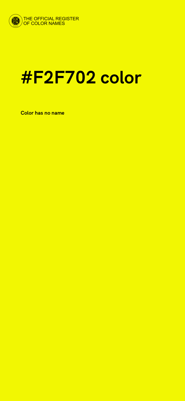 #F2F702 color image