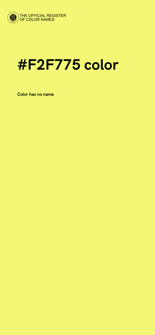 #F2F775 color image
