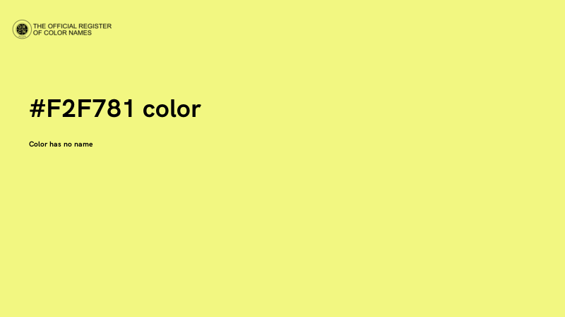 #F2F781 color image