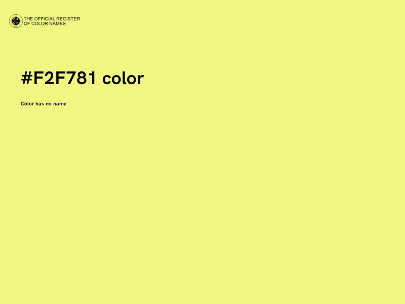 #F2F781 color image