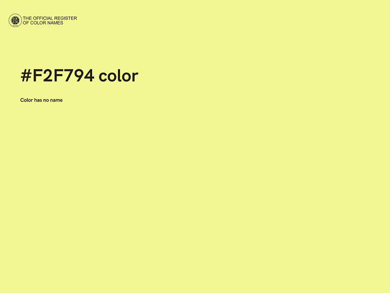 #F2F794 color image