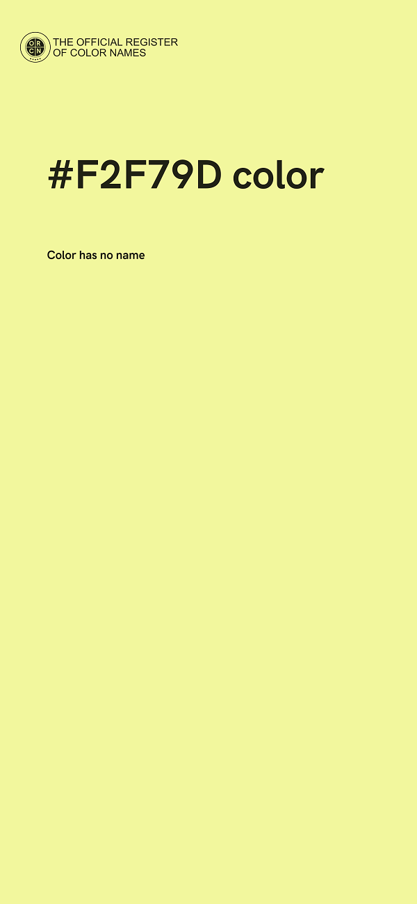 #F2F79D color image