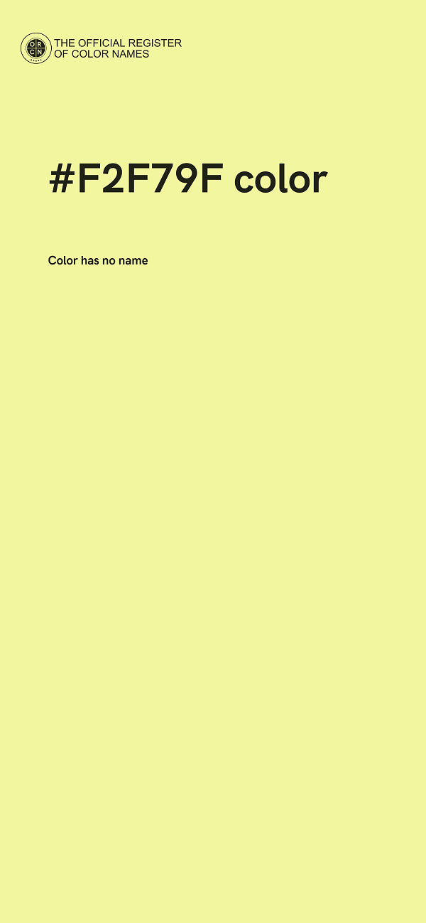 #F2F79F color image