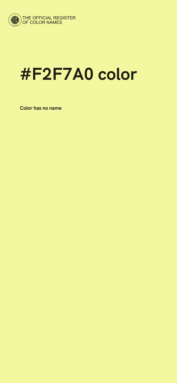 #F2F7A0 color image