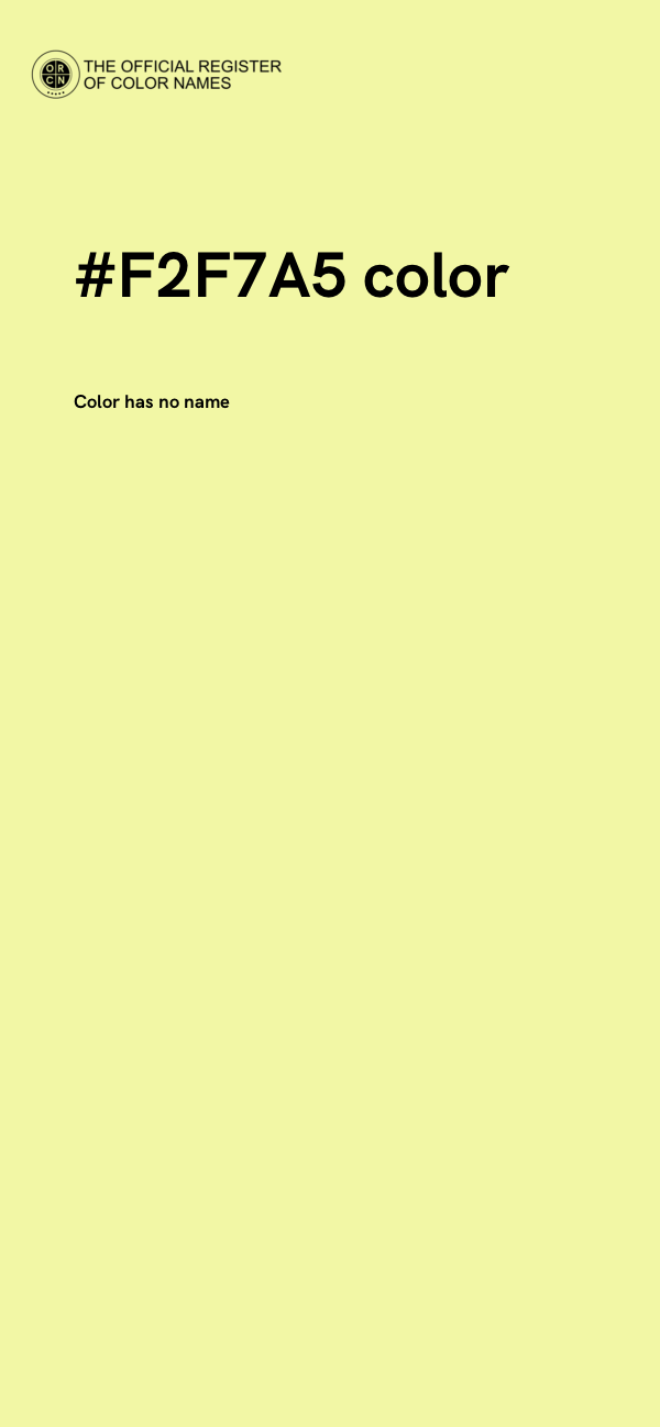 #F2F7A5 color image