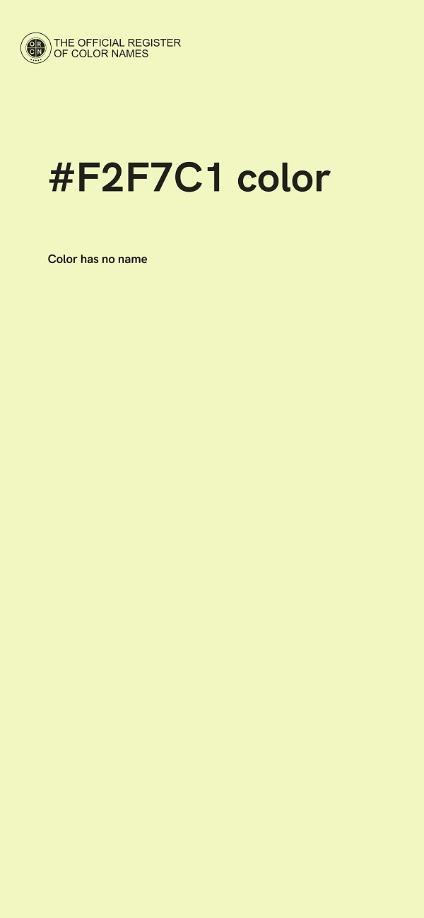 #F2F7C1 color image