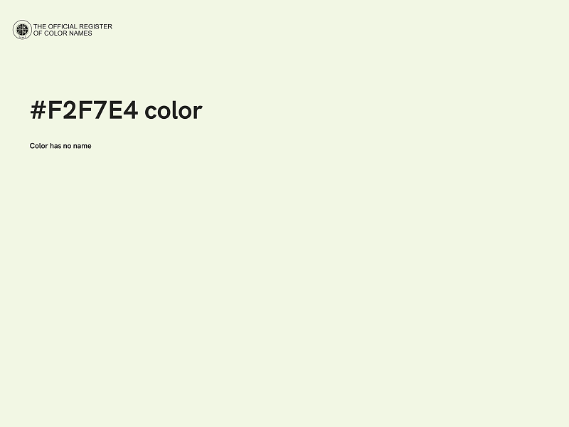 #F2F7E4 color image