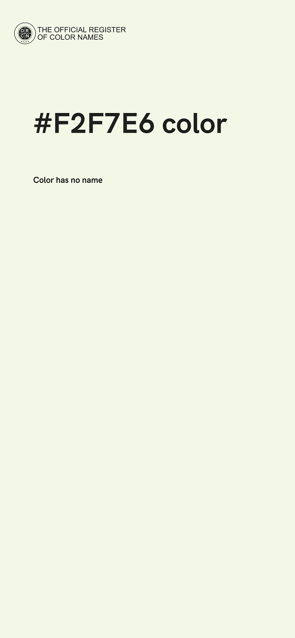 #F2F7E6 color image