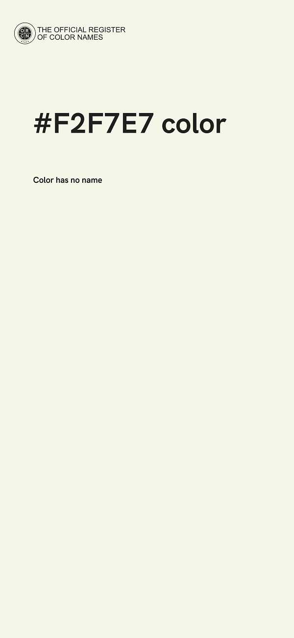 #F2F7E7 color image