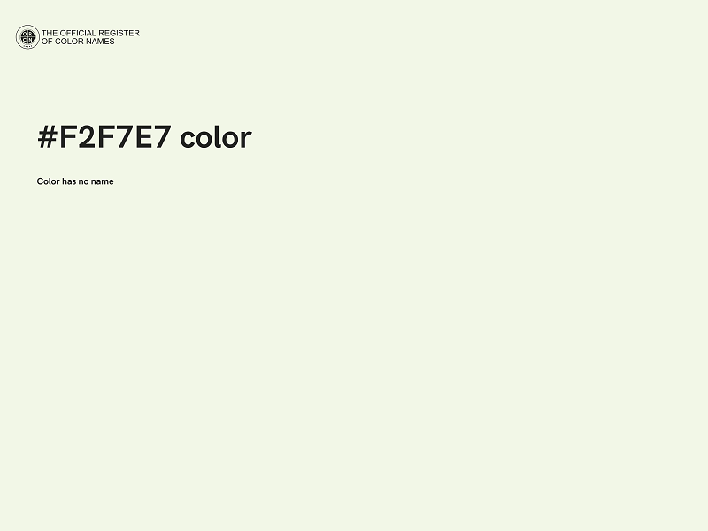 #F2F7E7 color image