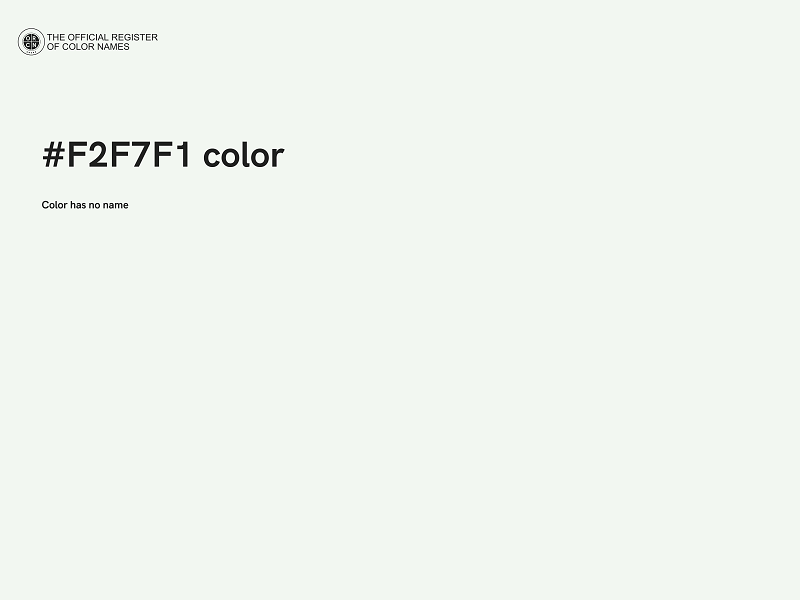 #F2F7F1 color image