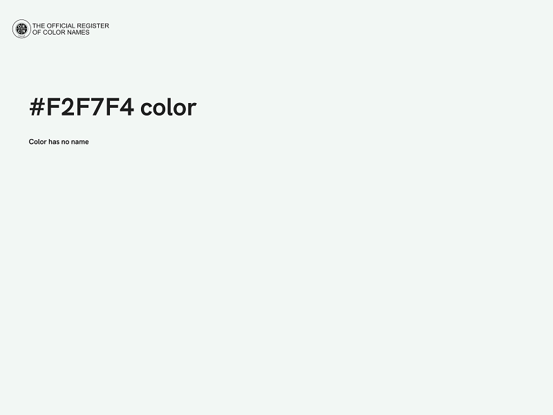 #F2F7F4 color image