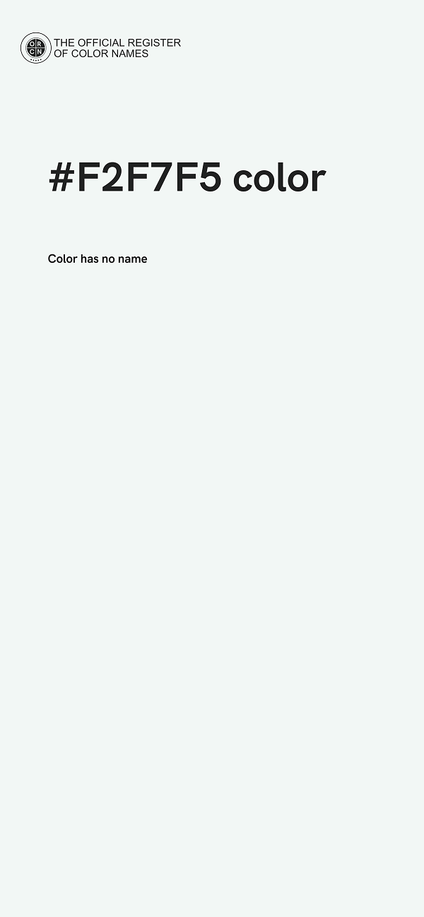 #F2F7F5 color image