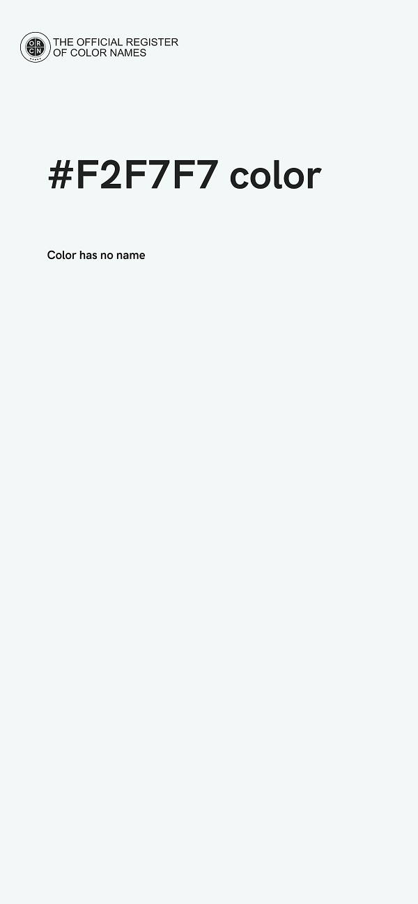 #F2F7F7 color image