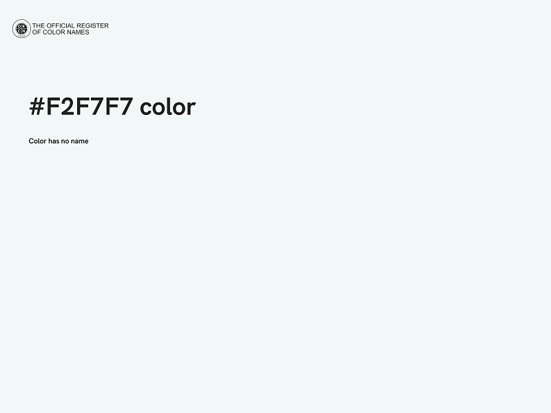 #F2F7F7 color image
