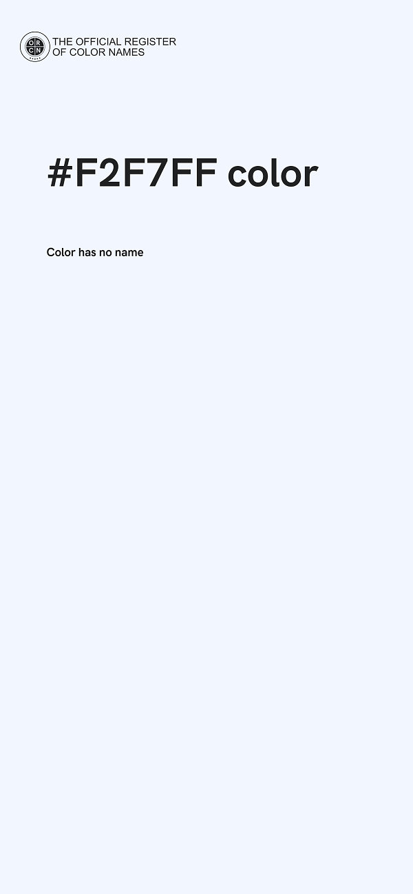#F2F7FF color image