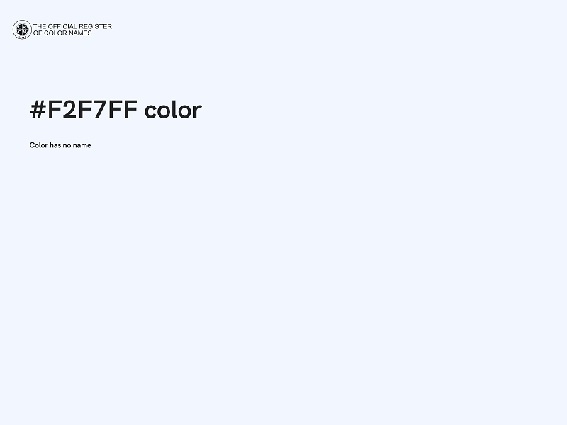 #F2F7FF color image