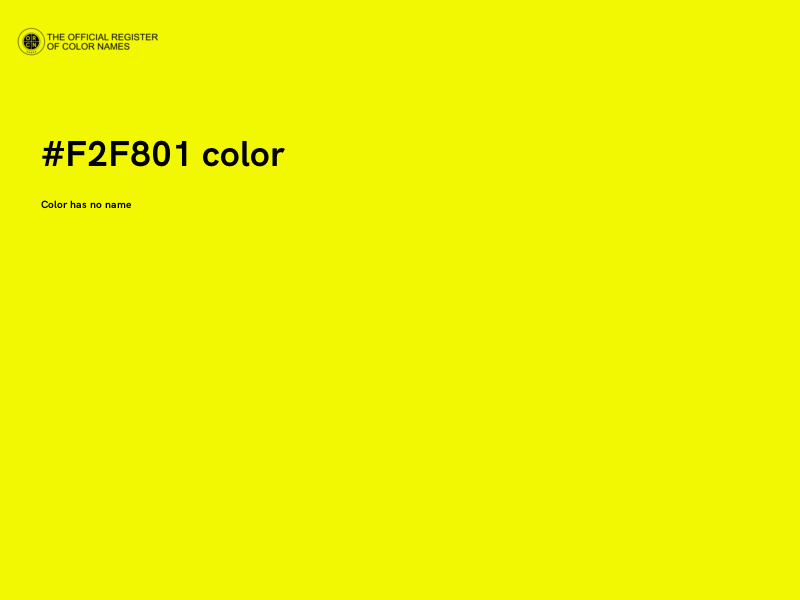 #F2F801 color image