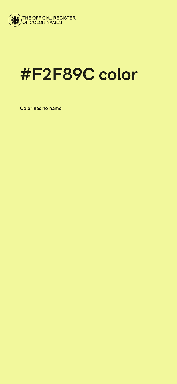 #F2F89C color image
