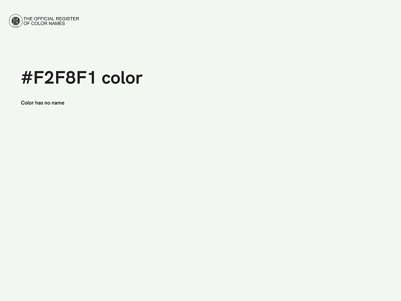 #F2F8F1 color image