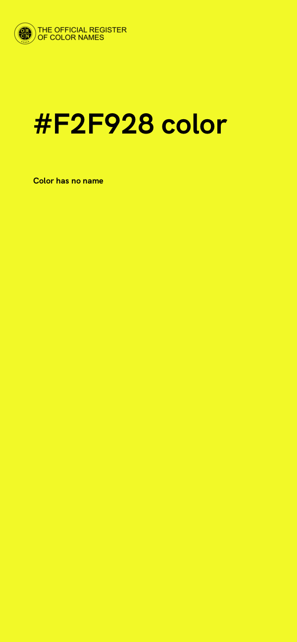 #F2F928 color image