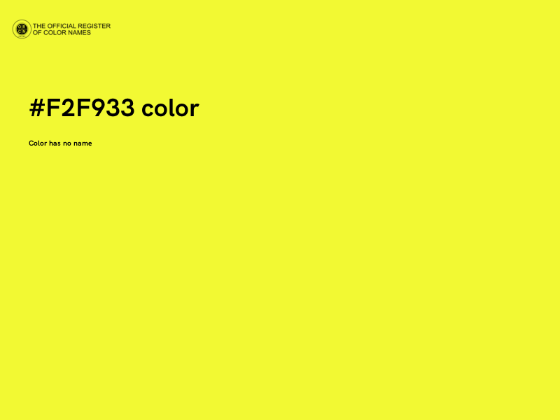 #F2F933 color image