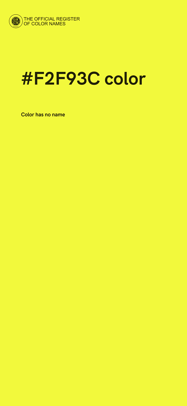 #F2F93C color image