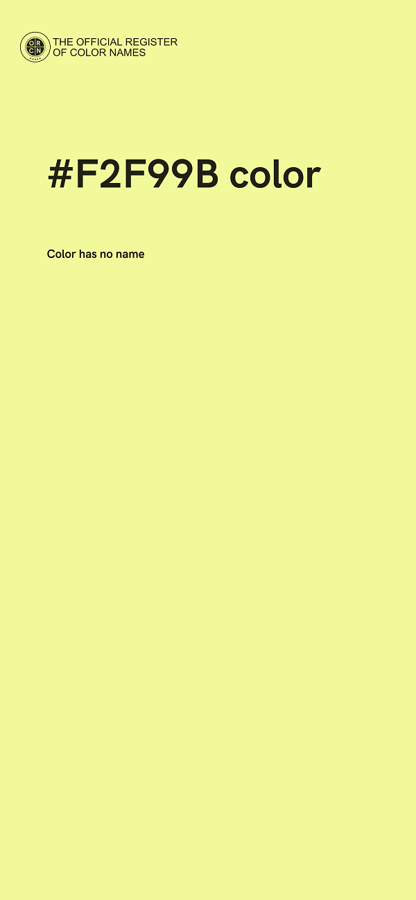 #F2F99B color image