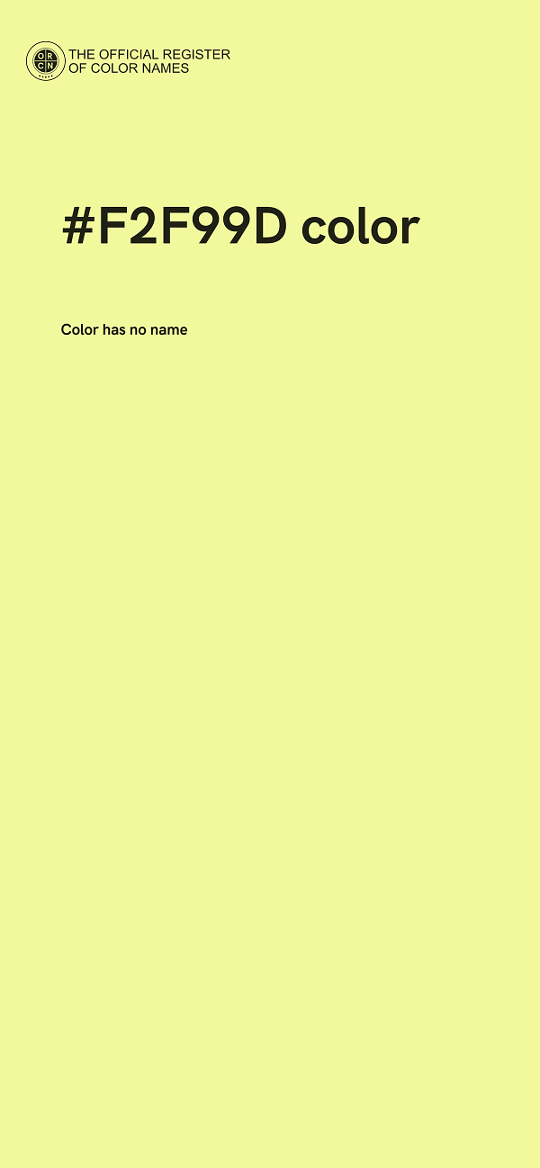 #F2F99D color image