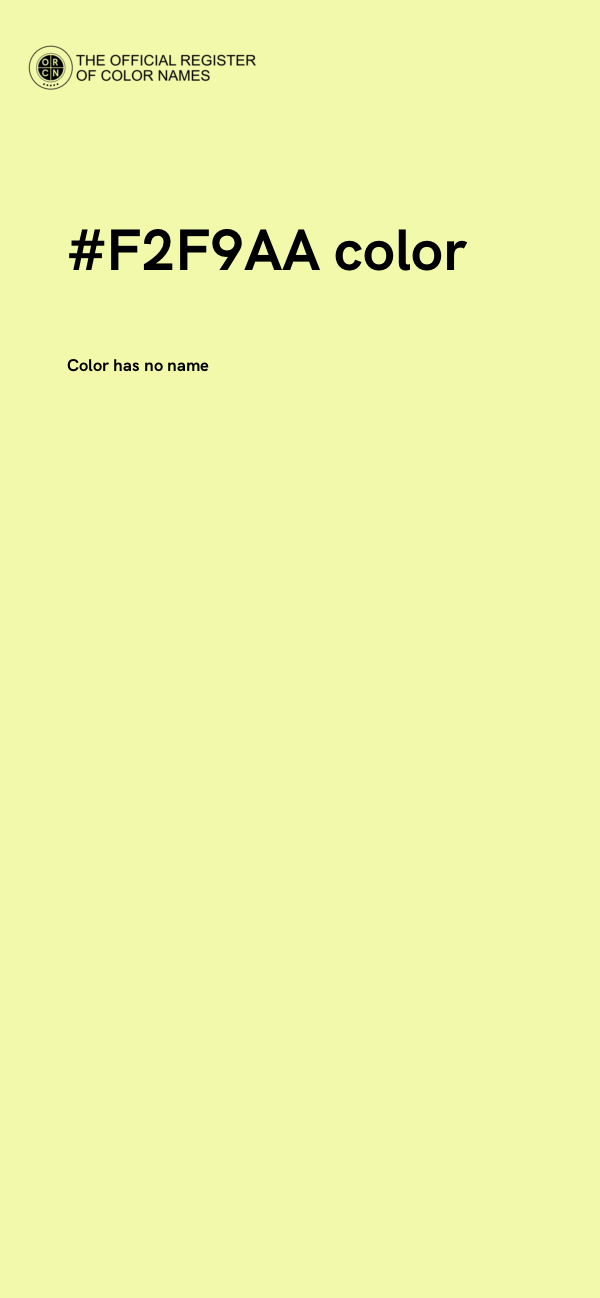 #F2F9AA color image