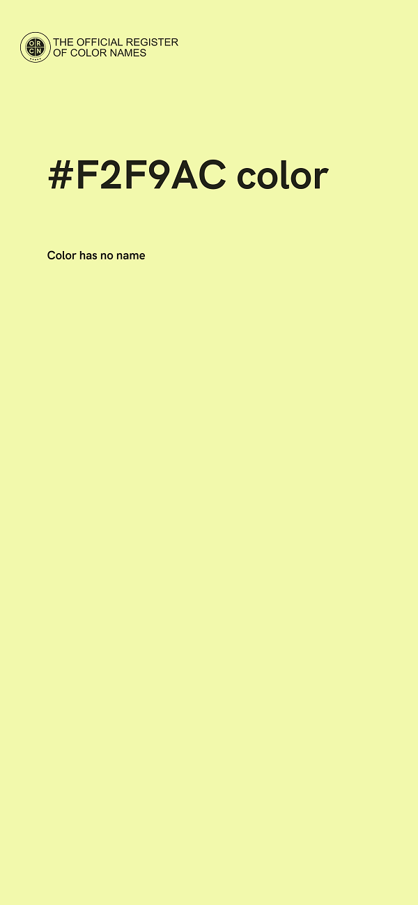 #F2F9AC color image