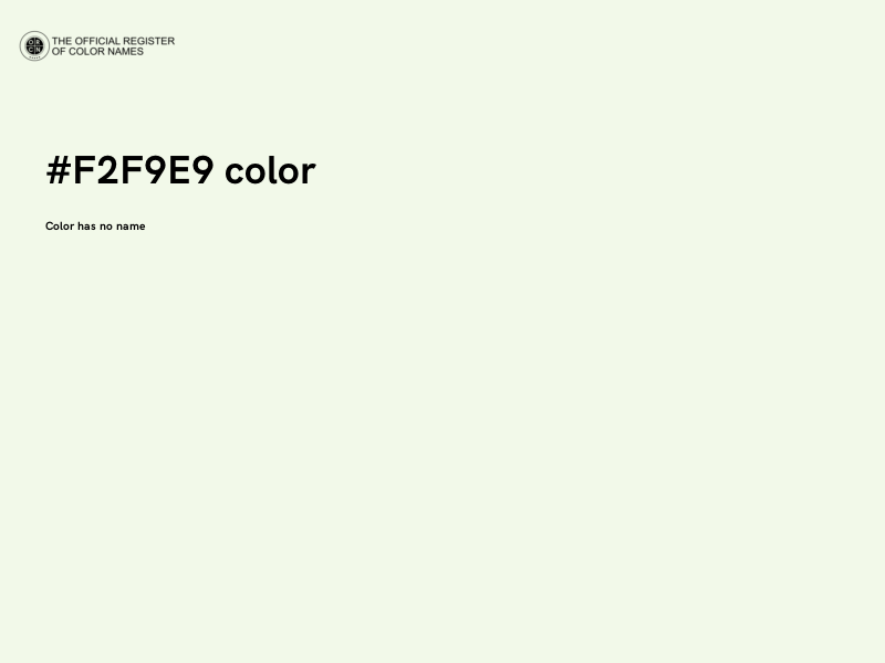 #F2F9E9 color image