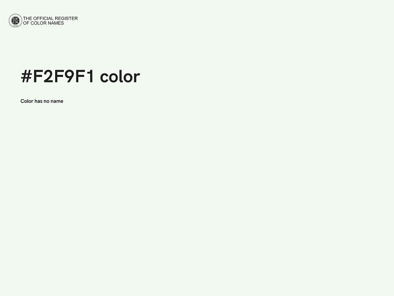 #F2F9F1 color image