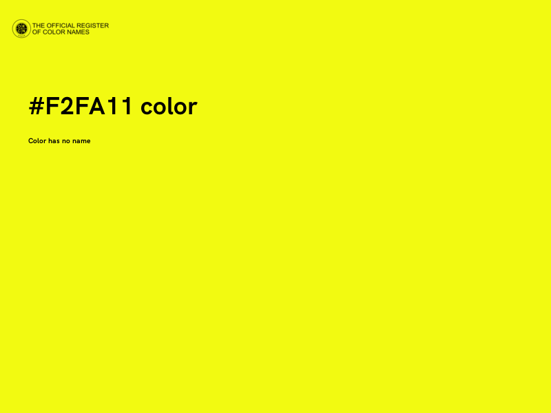 #F2FA11 color image