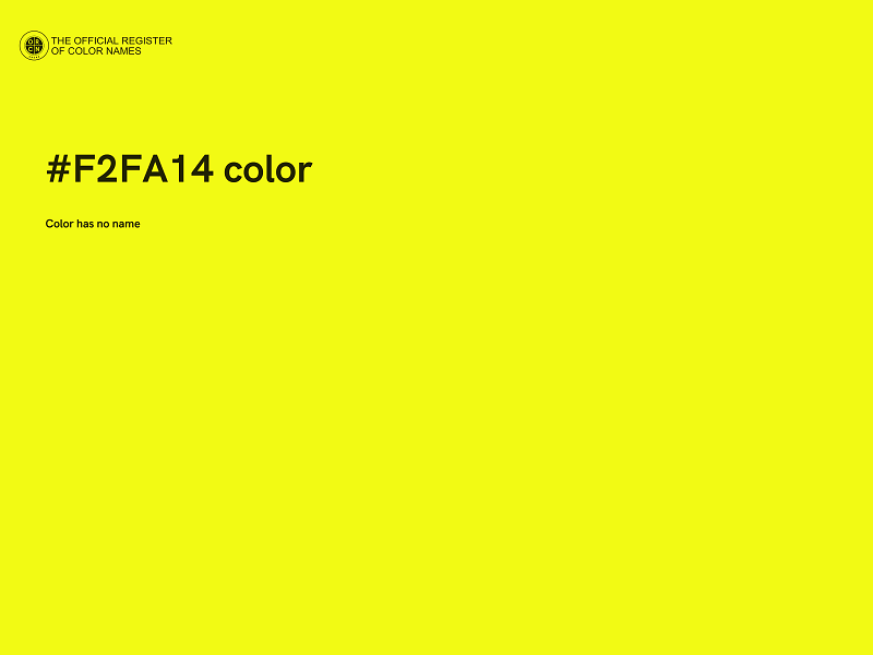 #F2FA14 color image