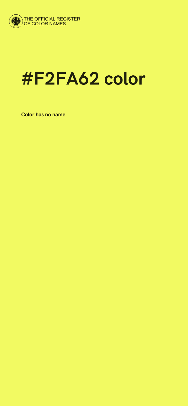#F2FA62 color image