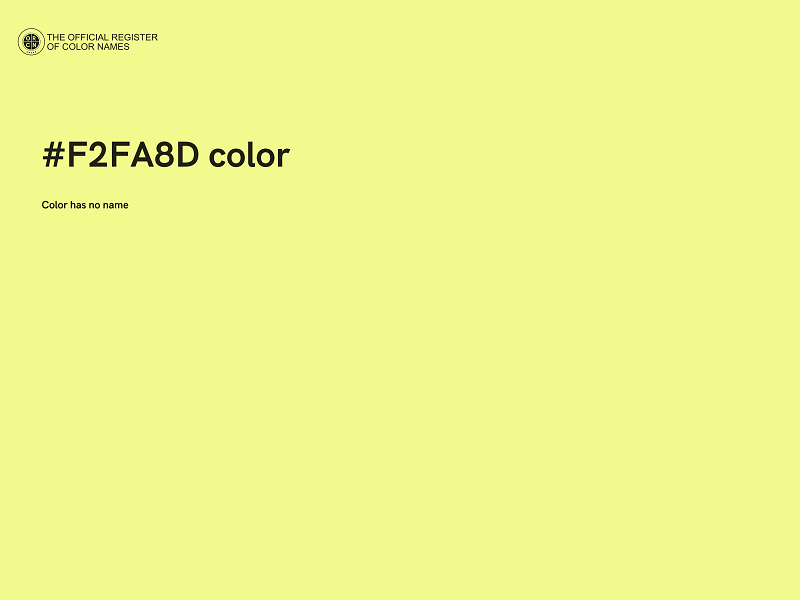 #F2FA8D color image