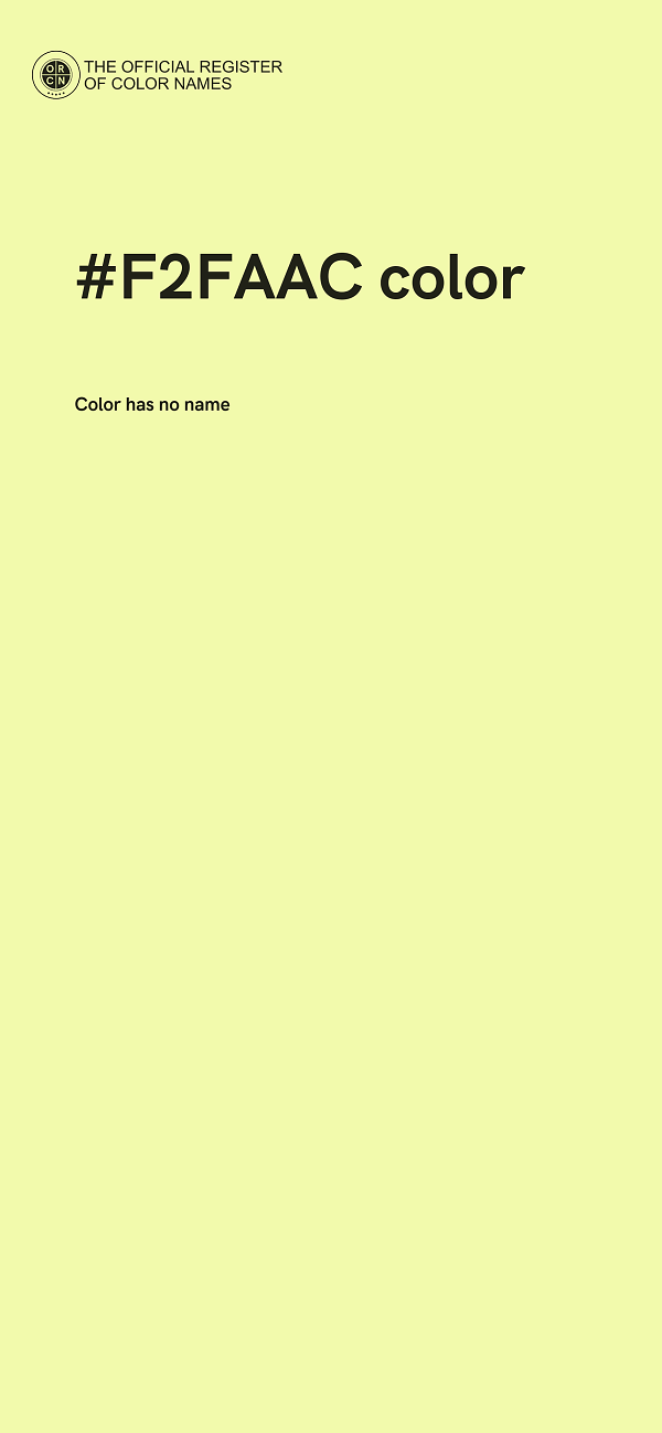 #F2FAAC color image