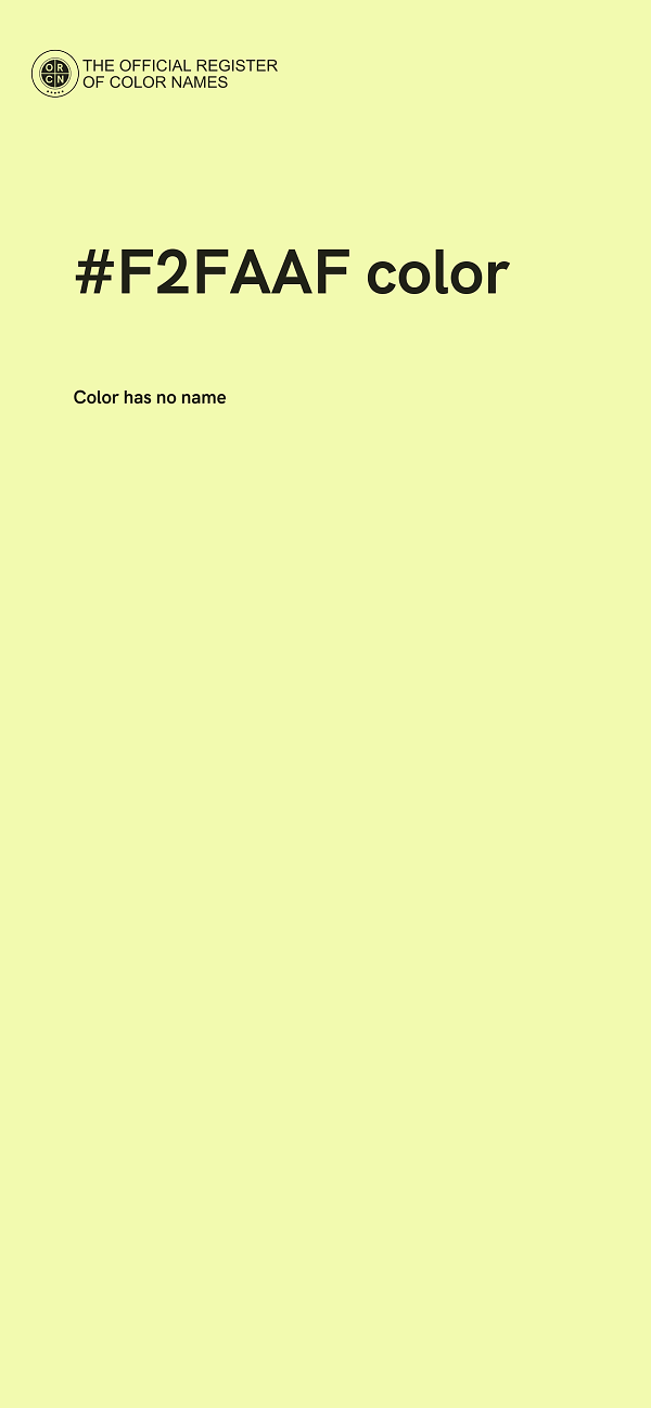 #F2FAAF color image