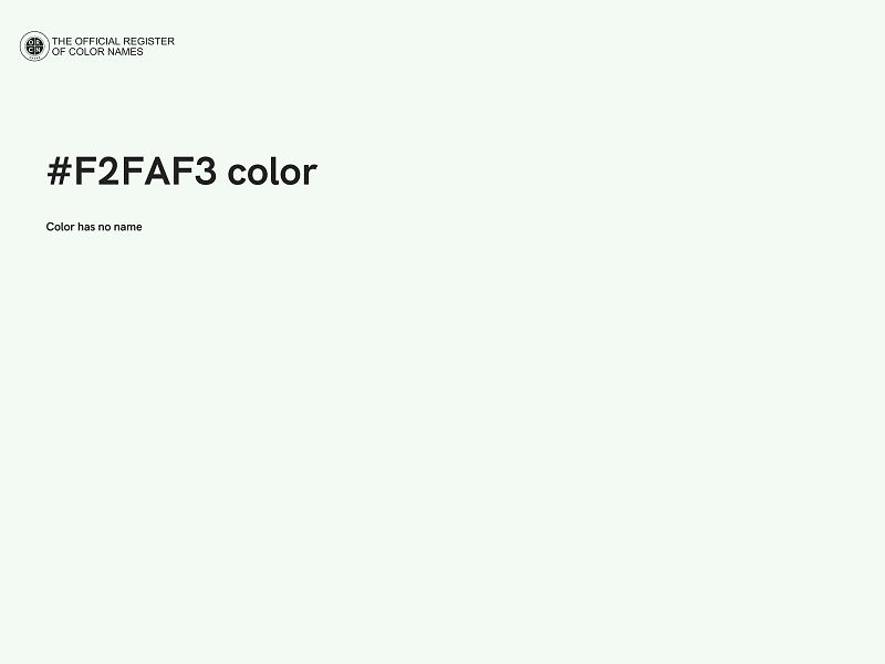 #F2FAF3 color image