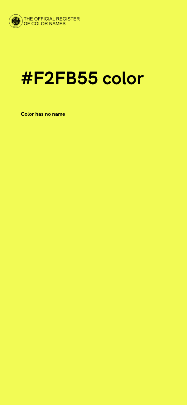 #F2FB55 color image