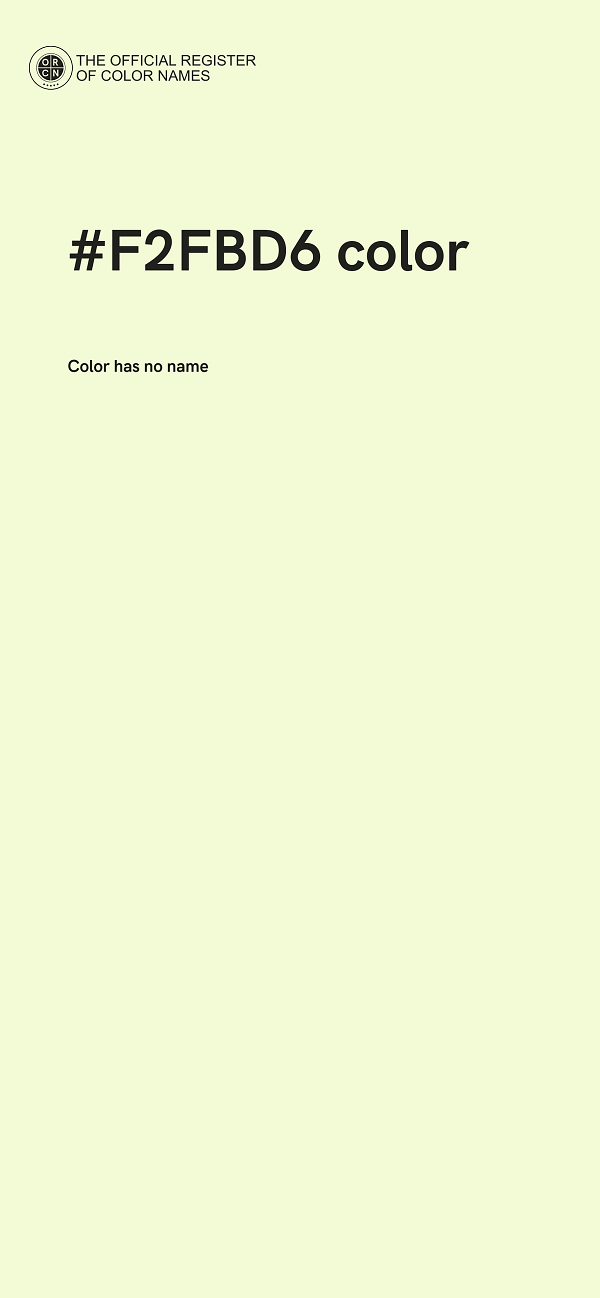 #F2FBD6 color image