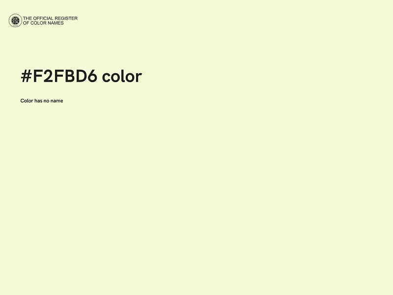 #F2FBD6 color image