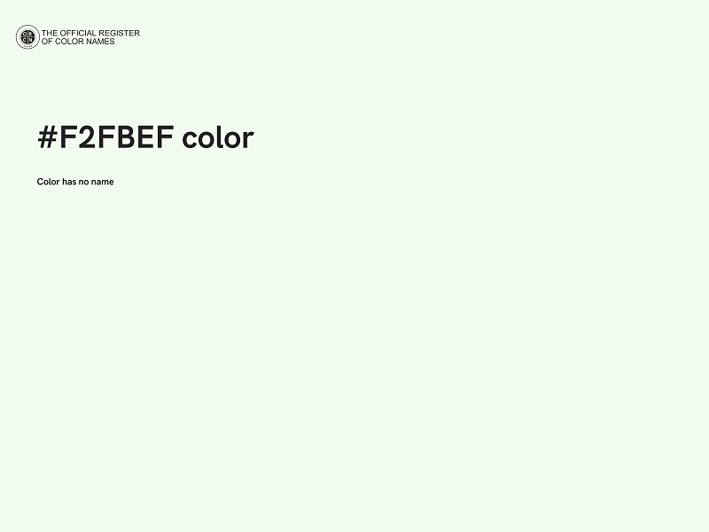 #F2FBEF color image