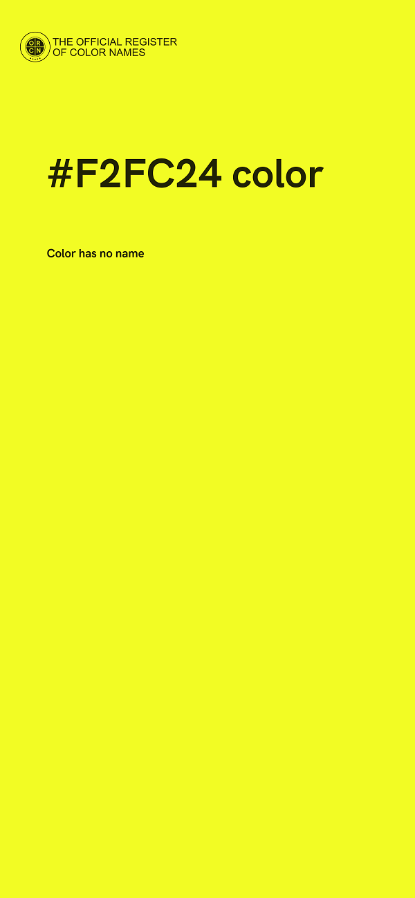 #F2FC24 color image