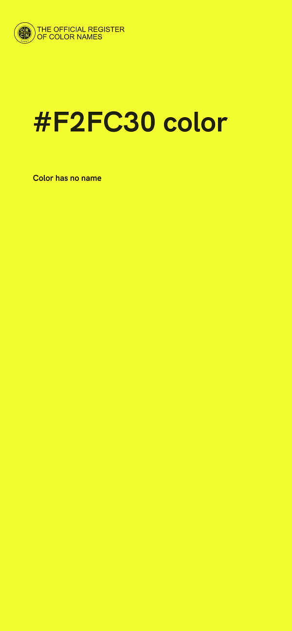 #F2FC30 color image