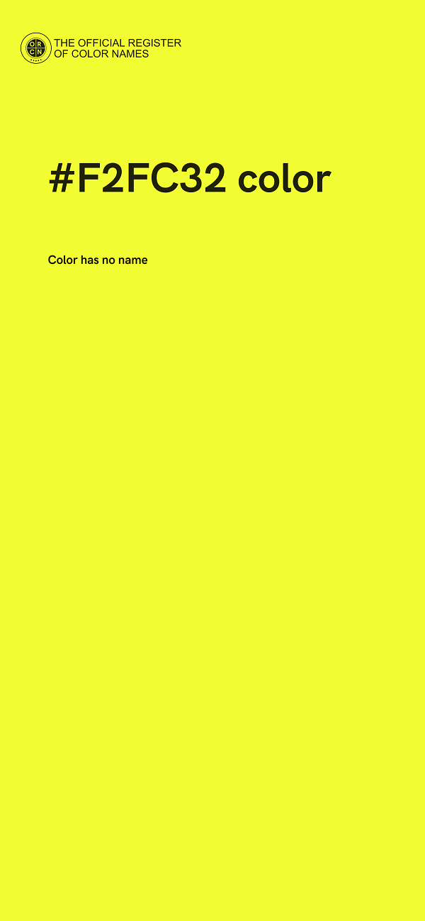 #F2FC32 color image